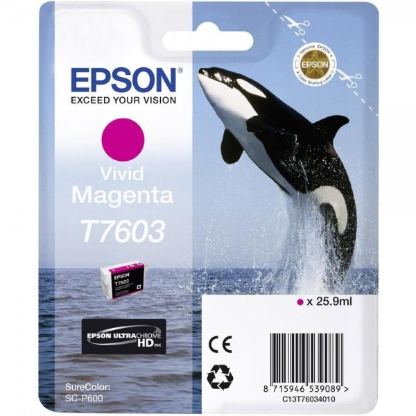Epson Tintenpatrone T7603 Magenta für SureColor SC P600
