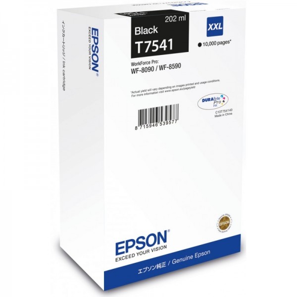 Epson T7541 Tintenpatrone XXL Black für WorkForce Pro WF-8090 Pro WF-8590