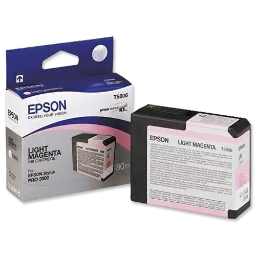 Epson Tintenpatrone T5806 Light Magenta für Pro 3800