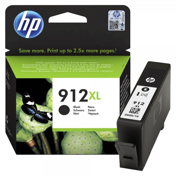 HP 912XL Tintenpatrone schwarz 3YL84AE OfficeJet 8012 8014 8015 OfficeJet Pro 8022 8024 8025 8035