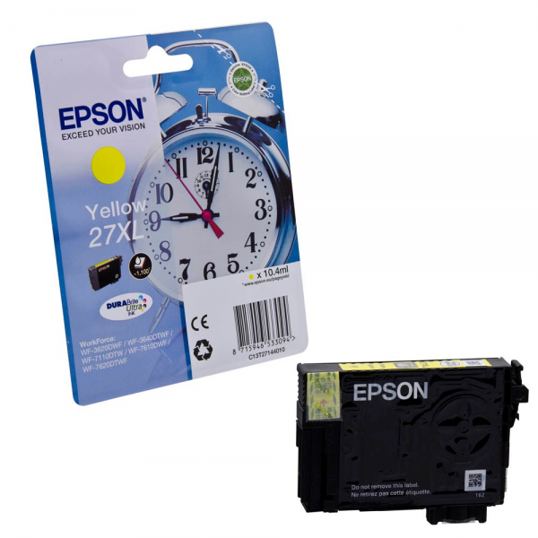 Epson T2714XL Tintenpatrone 27XL Yellow für WorkForce WF-3620DWF WF-3640DTWF