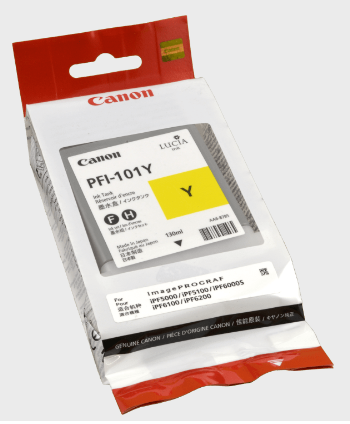 Canon PFI-101Y Tintenpatrone Yellow für imagePROGRAF iPF5000 iPF5100 iPF6100 0886B001