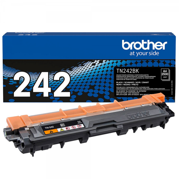 Brother TN-242BK Toner Black HL-3142CW HL-3152CDW 3172 DCP-9022 MFC-9142 MFC-9332CDW MFC-9342