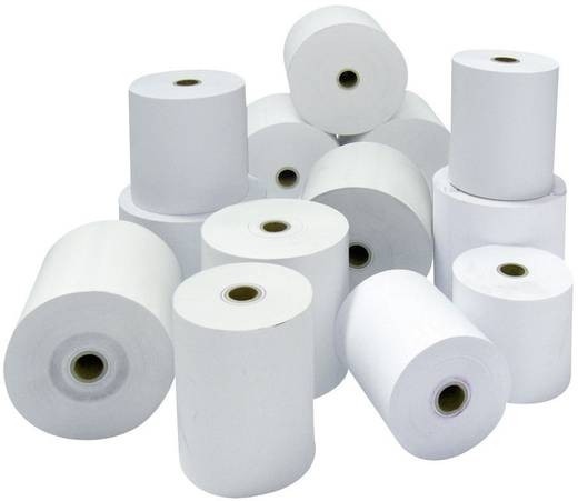 Bonrolle Kassenrollen für Kassendrucker 80 x 76 x12 60 Meter VPE 50 Stück