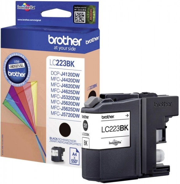 Brother LC-223BK Tinte Black Original MFC-J4620DW J4625DW J5620DW MFC-J5720DW