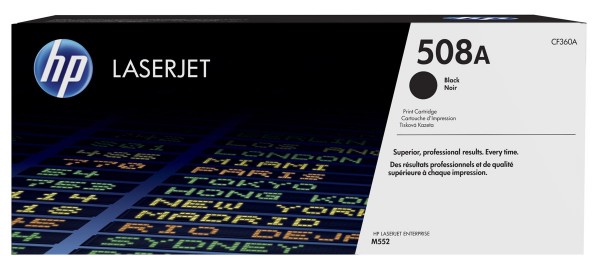 HP 508A Toner Black für HP Color LaserJet Enterprise M552 M553 M577 CF360A