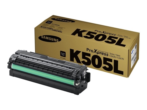 Samsung Toner Black CLT-K505L ProXpress SL-C2620DW SL-C2670FW SL-C2680FX SU168A
