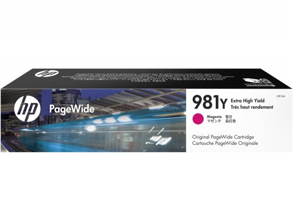 HP 981Y Extra High Yield Magenta L0R14A PageWide Cartridge 556dn 586dn ES58650