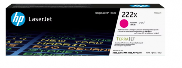 HP 222X Magenta Original Toner W2223X für HP LaserJet Pro 3203 3288 MFP 3303 MFP 3388