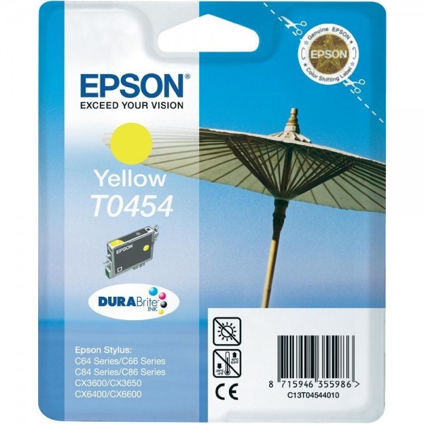 Epson Tintenpatrone T0454 Yellow für Stylus C64 Series C66 Series
