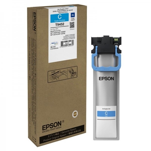 Epson Tintenpatrone T9452 cyan XL WorkForce Pro WF-C5210DW C5290DW WF-C5710DWF C5790DWF