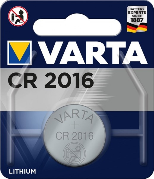 Varta CR2016 Knopfzelle Lithium 3 Volt