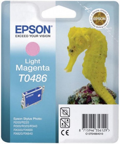 Epson Tintenpatrone T0486 Light Magenta für Stylus Photo R200 R220 R300 R320