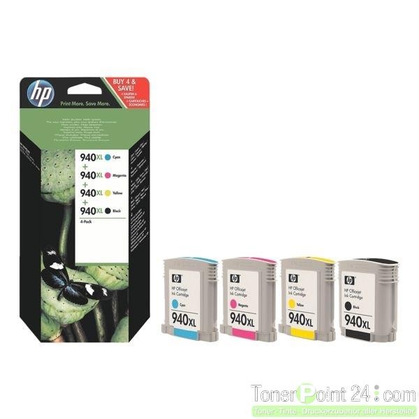 HP 940 XL Tinte 4er Pack für HP OfficeJet Pro 8000 8500 C2N93AE