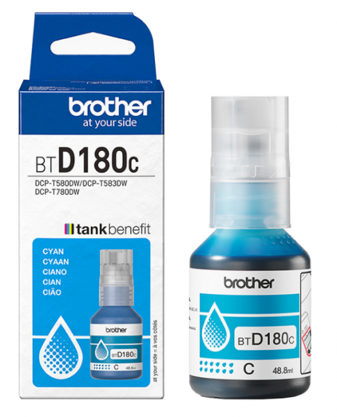 Brother BT-D180C Ink Bottle Cyan für DCP-T580DW DCP-T583DW DCP-T780DW