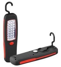 Goobay LED Arbeitsleuchte 24 LEDs mit praktischem Haken undMagnethalter