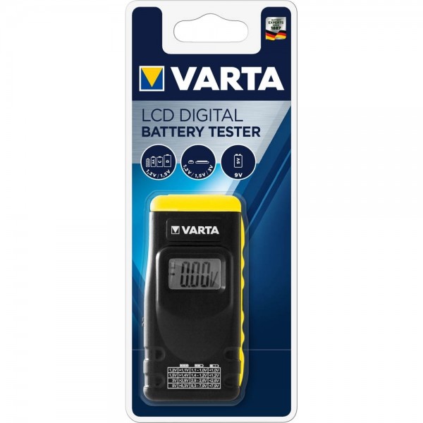 Varta LCD Digital Batterie Tester für viele Batterien 00891101401