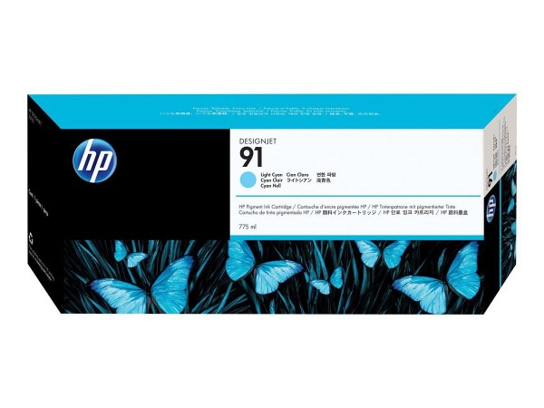 HP 91 Tinte Light Cyan HP DesignJet Z6100 C9470A Vivera Tinten