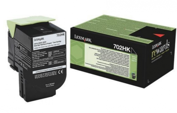 Lexmark 702HK Prebate Toner Schwarz CS310dn CS410dn CS510de CS510dte 70C2HK0