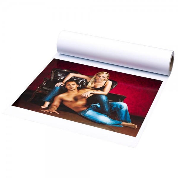 1 Rolle dots Plotterpapier Foto Glossy 200 g/qm Breite 610 mm Länge 30 Meter hochglänzend