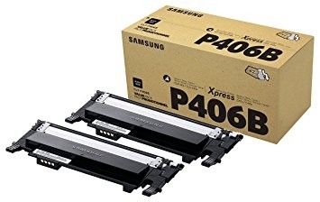 Samsung Toner Black CLP360 CLP365 CLX3300 CLX3305 CLT-P406B Doppelpack SU374A