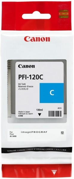 Canon Tintenpatrone PFI-120C cyan 2886C001 für imagePROGRAF TM-200 TM-205 TM-300 TM-305