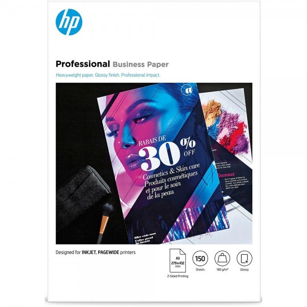 HP Fotopapier 180g 7MV84A DIN A3 glänzend 150 Blatt