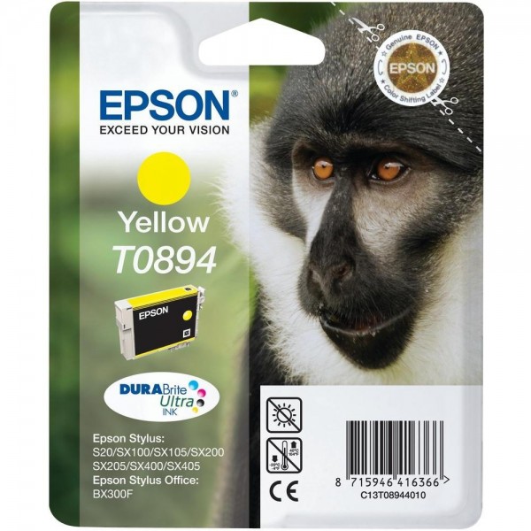Epson Tintenpatrone T0894 Yellow für Stylus S20 SX100 SX105