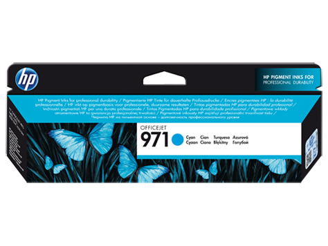 HP 971 Cyan Tinte HP OfficeJet Pro X451 Pro X476 Pro X576