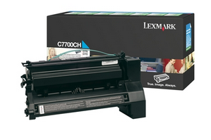 Lexmark C770 C772 X772 Cyan Toner Rückgabe-Tonerkassette C7700CH