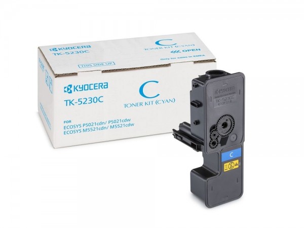 Kyocera TK-5230C Toner Cyan Ecosys M5521cdn M5521cdw P5021cdn