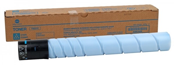 Konica Minolta A8K3450 Toner TN-221C Cyan für Bizhub C227 C287