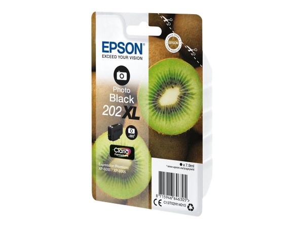 Epson 202XL Tinte Photo Black Expression Premium XP-6000 XP-6005 C13T02H14010