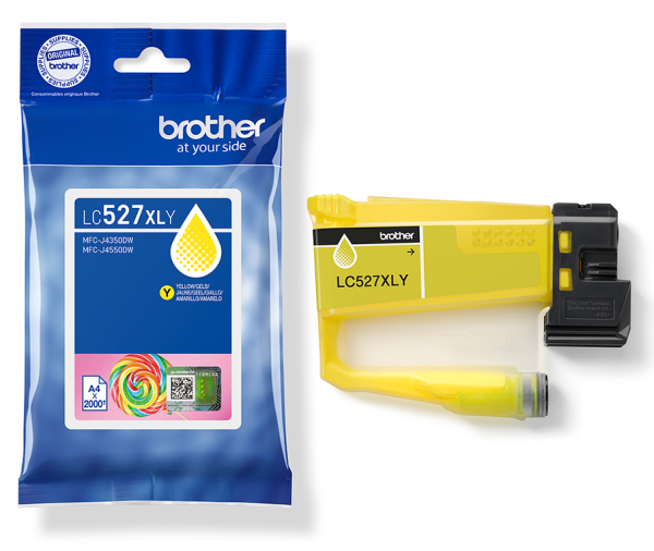 Brother LC-527XLY Tintenpatrone Yellow für Brother MFC-J4350DW MFC-J4550DW MFC-J 6975DW MFC-J 6977DW