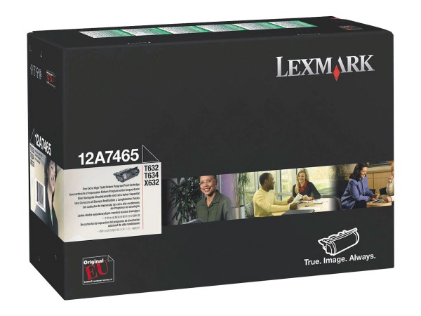 Lexmark 12A7465 Original Toner schwarz für T632 T634