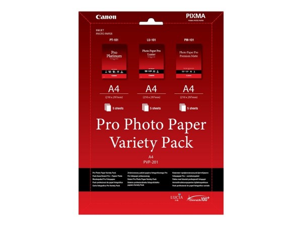 Canon PVP-201 Pro Variety Pack A4 Fotopapier-Kit 1er-Pack