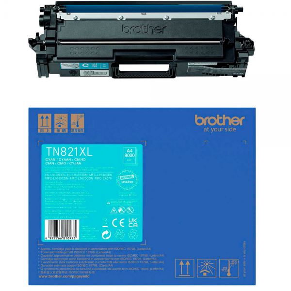 Brother TN-821XXL C Toner Cyan HL-L9430CDN L9470CDN L9470CDNT MFC-L9630CDN MFC-L9670CDN