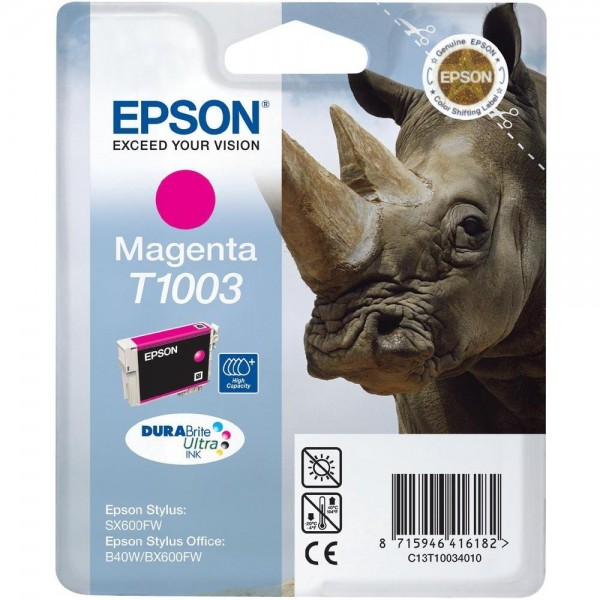 Epson Tintenpatrone T1003 Magenta für Stylus SX600FW Stylus Office B40W BX600FW