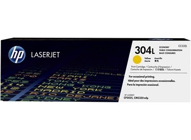 HP 304L Toner für Color LaserJet CP2025, CM2320MFP Yellow CC532A