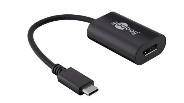 Goobay USB-C™-Adapter DP 4k60Hz, schwarz