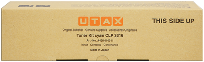 UTAX CLP3316 TA CLP4316 Toner Cyan 4431610011 4000 Seiten 5% Deckung
