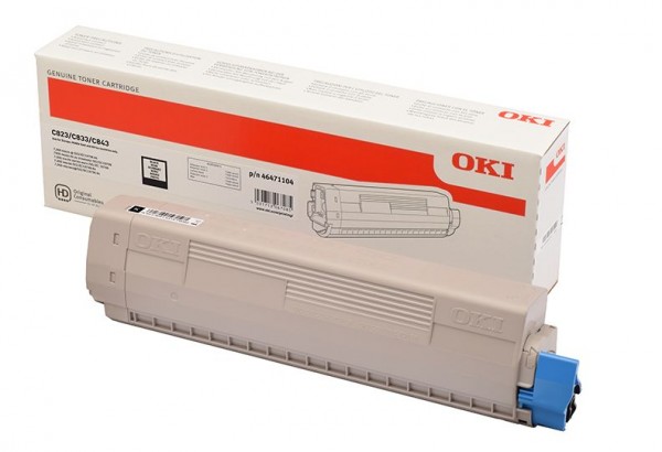 OKI C800 Toner Schwarz OKI C823N OKI C833DN OKI C843DN 46471104 7.000 Seiten Original