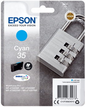 EPSON Tintenpatrone C13T35824010 Cyan WF-4720DWF WF-4730DTWF