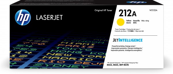 HP 212A Toner Yellow W2122A 4.500 Seiten Color LaserJet Enterprise M554dn M555dn M555x