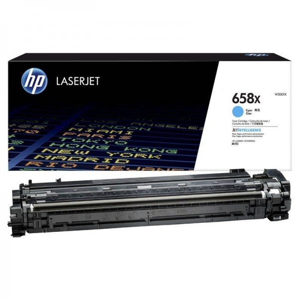 HP 658X Toner Cyan W2001X für HP Color LaserJet Enterprise M751dn M751n