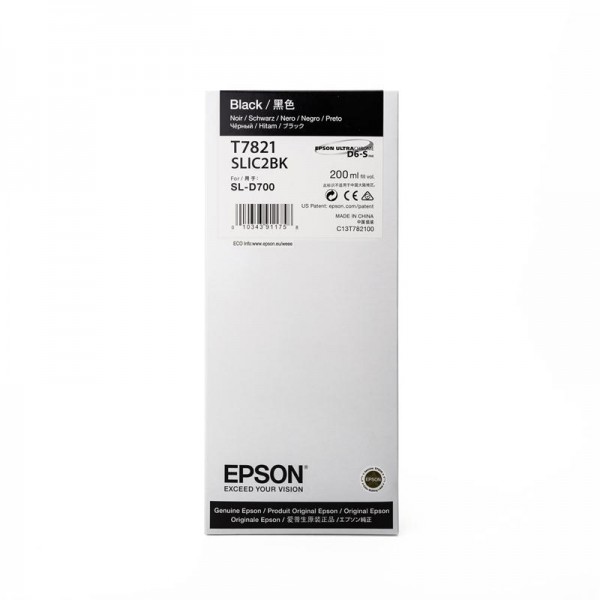 Epson T7821 Tinte Black für Epson SureLab SL-D 700 C13T782100