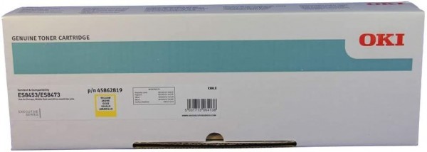 OKI 45862819 Toner Gelb für 10.000 Seiten OKI ES8453 MFP OKI ES8473dn OKI ES8483DNV