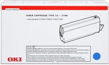 OKI Toner Cyan C7100 C7300 C7350 C7500 41963007