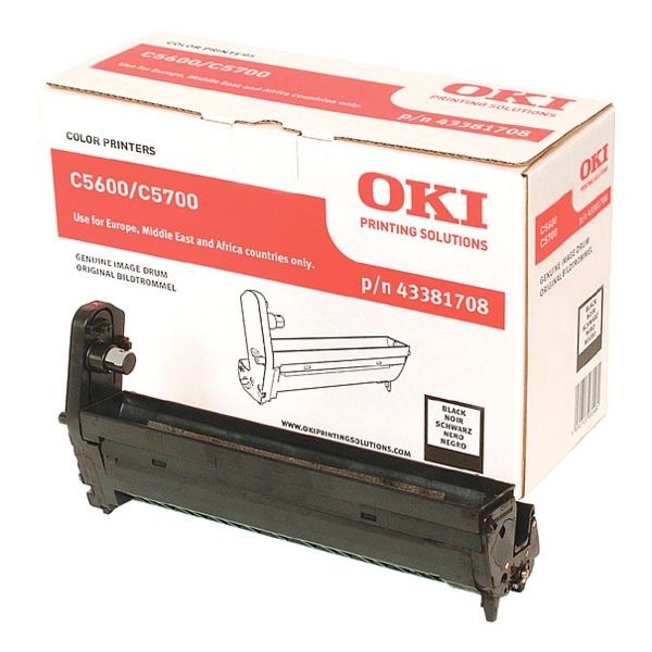 OKI Bildtrommel Black Original OKI C5600 Serie OKI C5700 Serie 43381708 Drum Unit