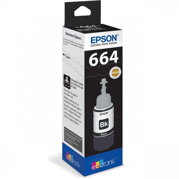 Epson Tinte T6641 Black 70 ml für EcoTank L355 L555